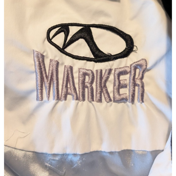 MARKER White Hooded Winter Gore-Tex Snowboard Ski Jacket Womens Size 6 EUC - Picture 12 of 12